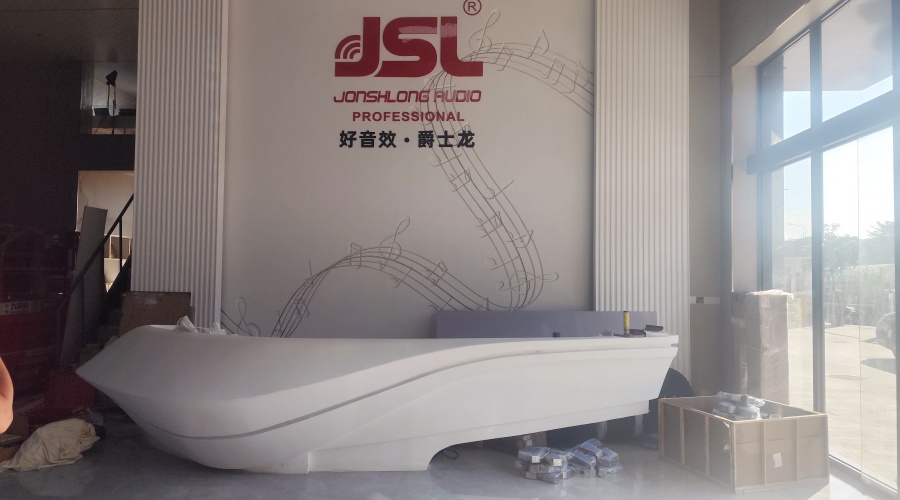 飾紀上品GRG廠家-廣東萬昌爵士龍音響GRG吧臺背景墻的工程