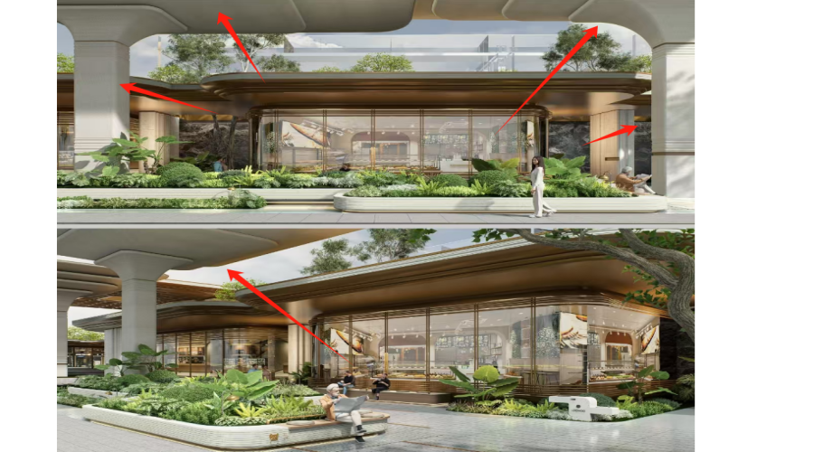 飾紀(jì)上品UHPC廠家：安徽合肥華蓋售樓部UHPC曲面板工程