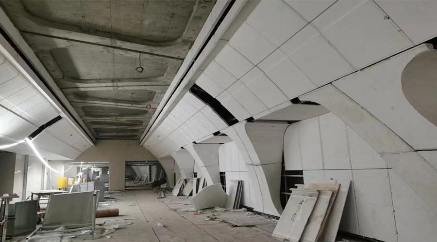 廣州南站地下空間過(guò)道GRG墻面項(xiàng)目 廣州南站地下空間過(guò)道GRG墻面項(xiàng)目