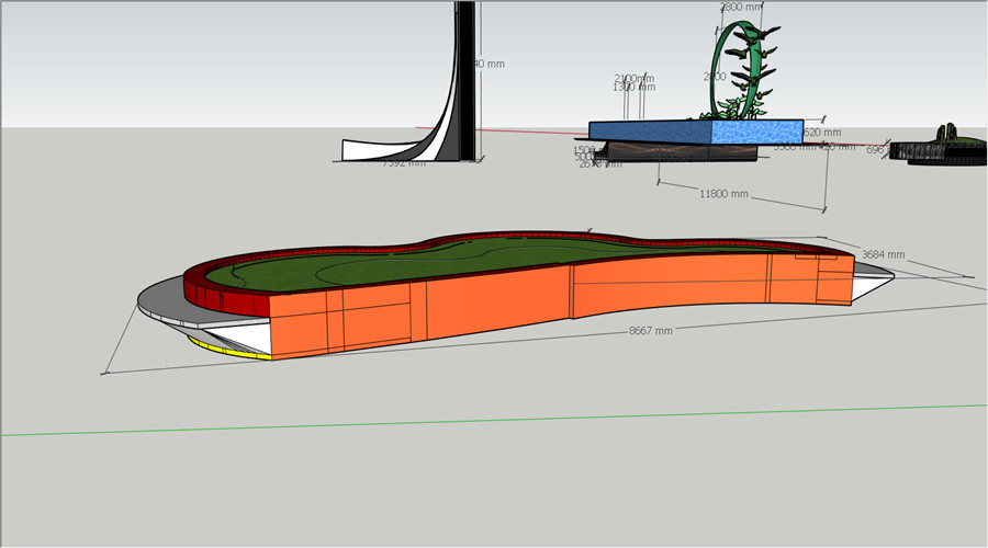 珠海博創總部大廈GRC坐凳項目