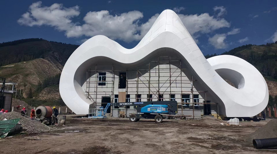 青海省祁連山國家公園大型GRC門頭工程案例 青海省祁連山國家公園大型GRC門頭工程案例