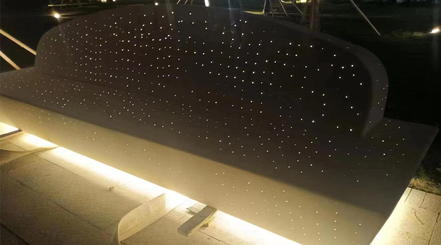 海南三亞鳳凰島UHPC透光坐凳樹(shù)池項(xiàng)目