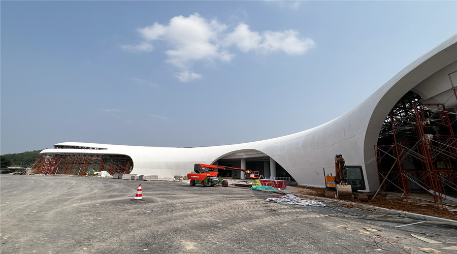 深圳沙田服務(wù)區(qū)GRC幕墻板項目 深圳沙田服務(wù)區(qū)GRC幕墻板項目