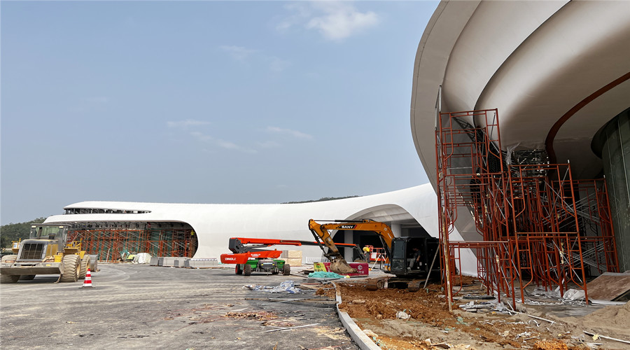 深圳沙田服務(wù)區(qū)GRC幕墻板項目 深圳沙田服務(wù)區(qū)GRC幕墻板項目