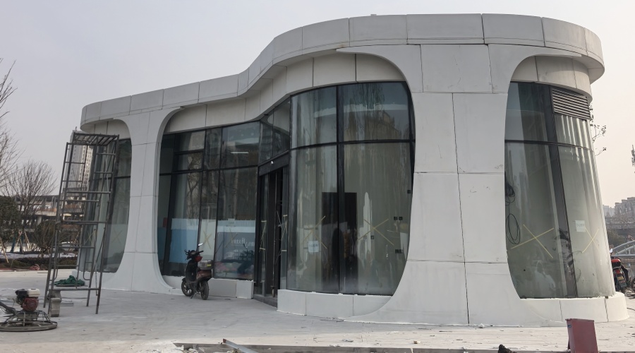 寧波五江口驛站GRC幕墻工程案例 寧波五江口驛站GRC幕墻工程案例