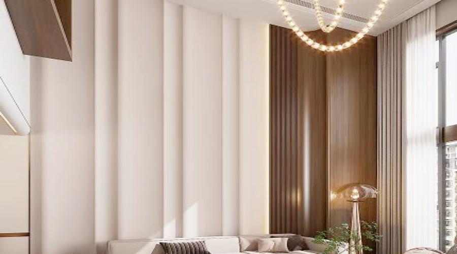 三亞客廳GRG背景墻造型項目