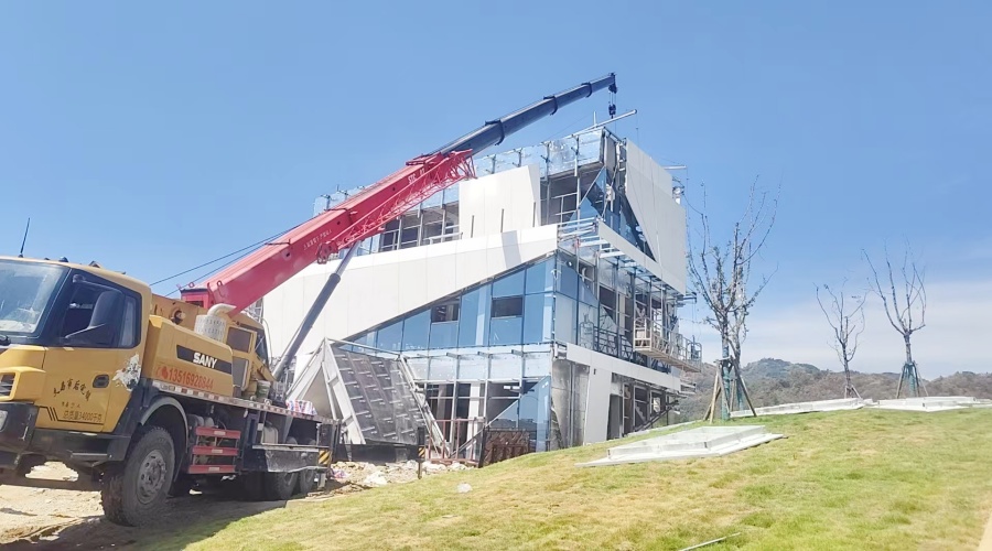 浙江義烏大李祖UHPC幕墻板工程案例