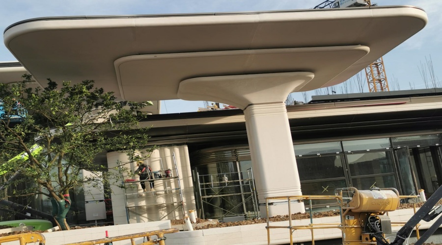 UHPC幕墻板與柱子