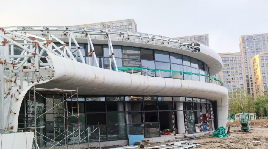 UHPC構件安裝現場